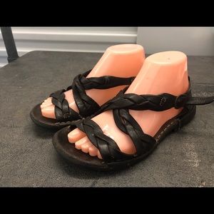 Bubetti Italian Brown Leather Sandals Size 37/7US